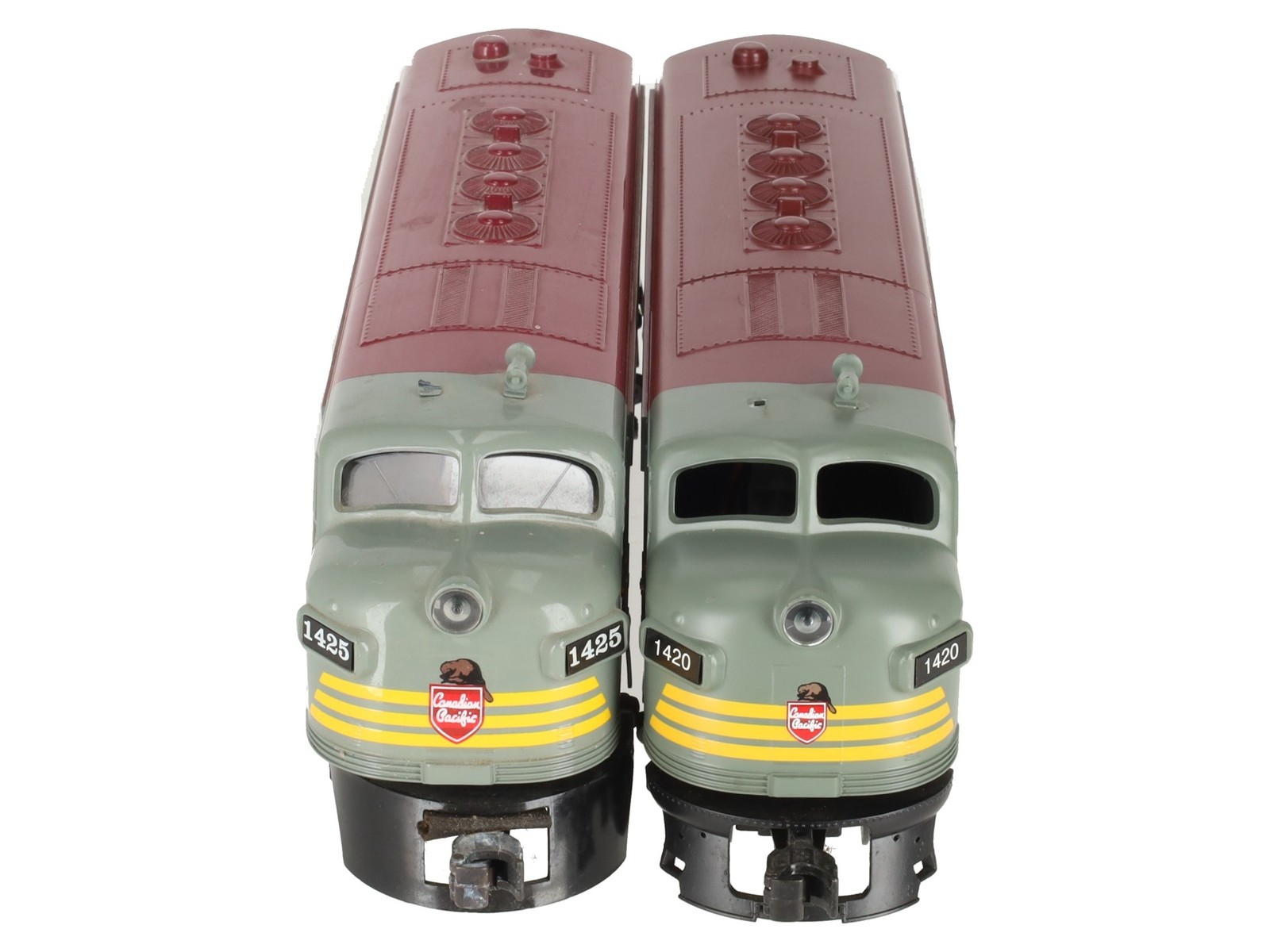Williams O Scale Canadian Pacific F7 AA Dummy Diesel Engines #1420/1425 EX