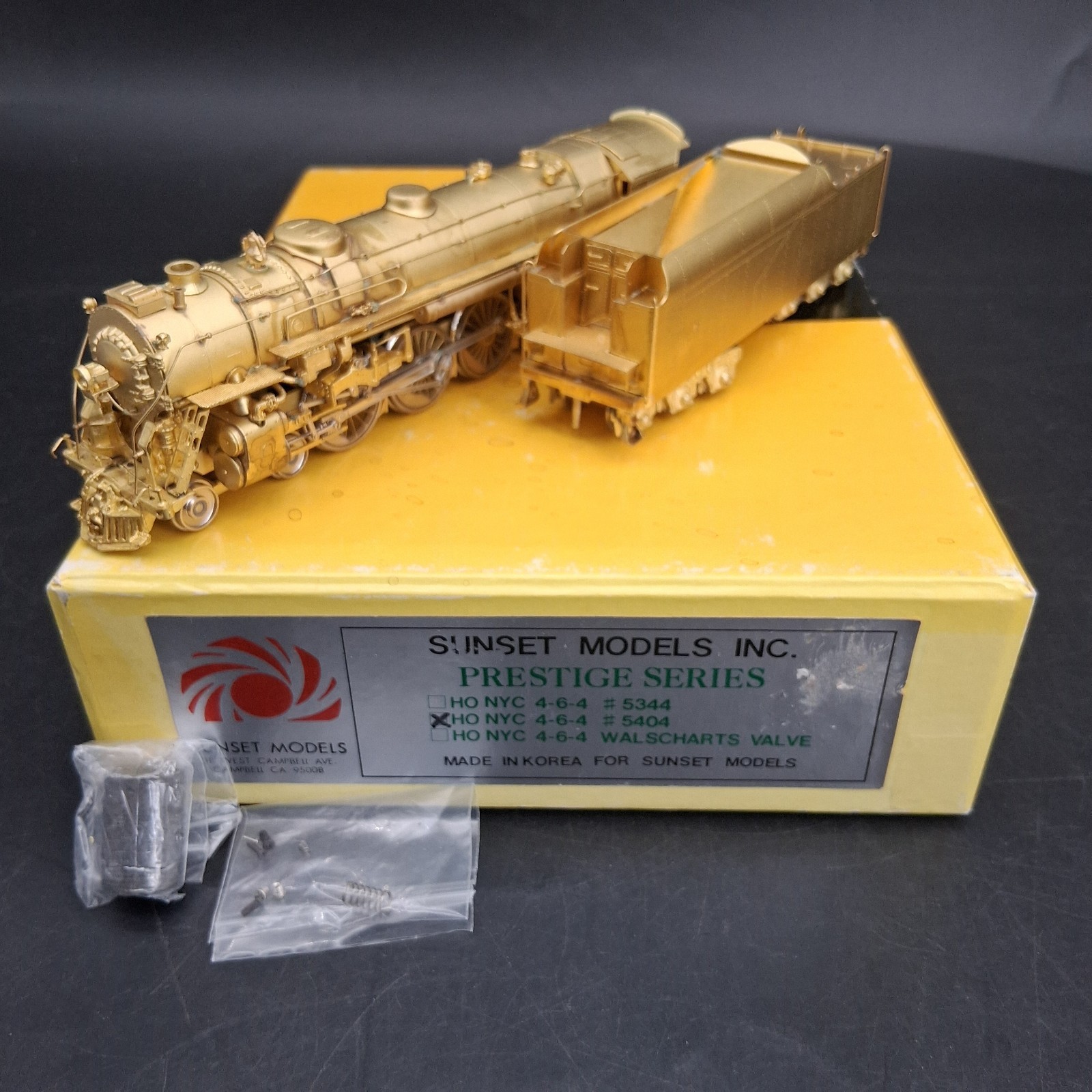 HO Gauge Sunset Models BRASS 4-6-4 # 5404 Steam Locomotive New York Central