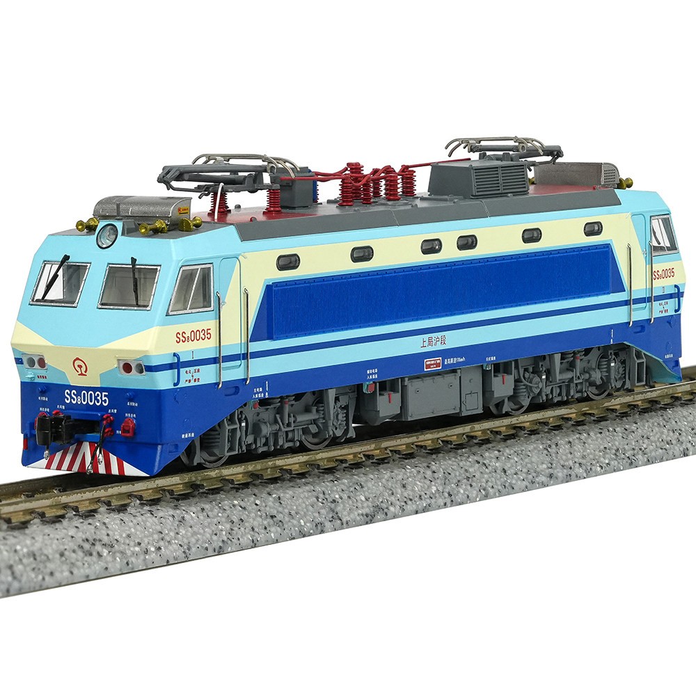 Charming China Railway SS8 Electric Locomotive (Early Square Lamps) – N scale