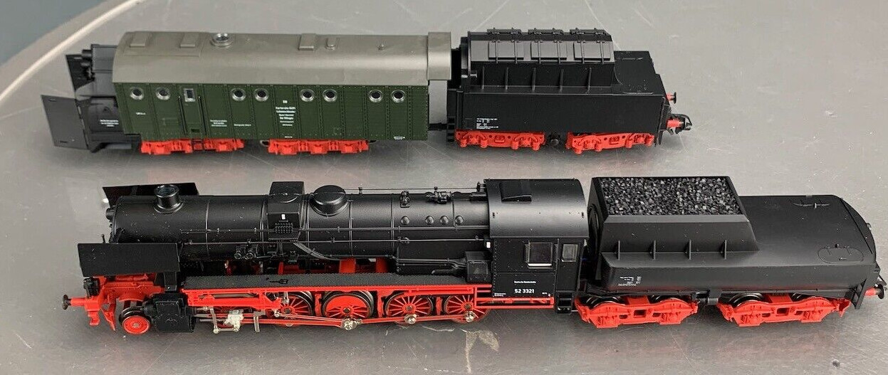 HO Märklin 26830 BR 55 DB Snow Clearing Train w/Rotary Steam Snowplow HO1734