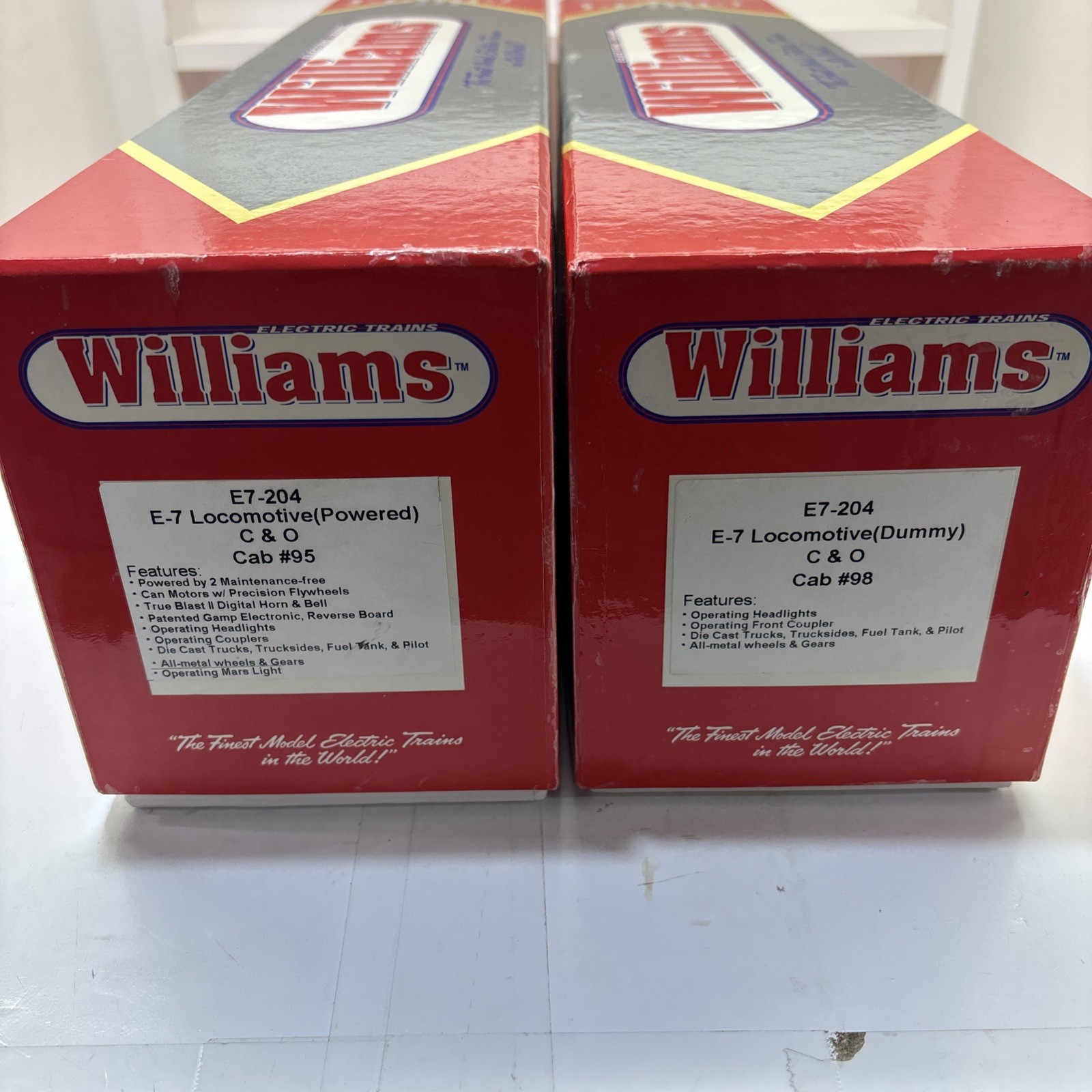 Williams E7-204 O C&O E7 AA Powered & Non-Powered Diesel Locomotive Set #95/98