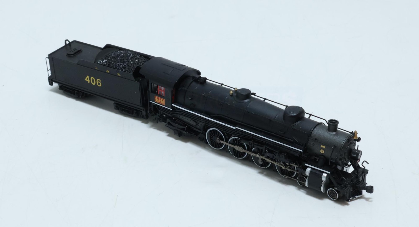 Bachmann L&N #406 4-8-2 Locomotive & Tender DCC N Scale