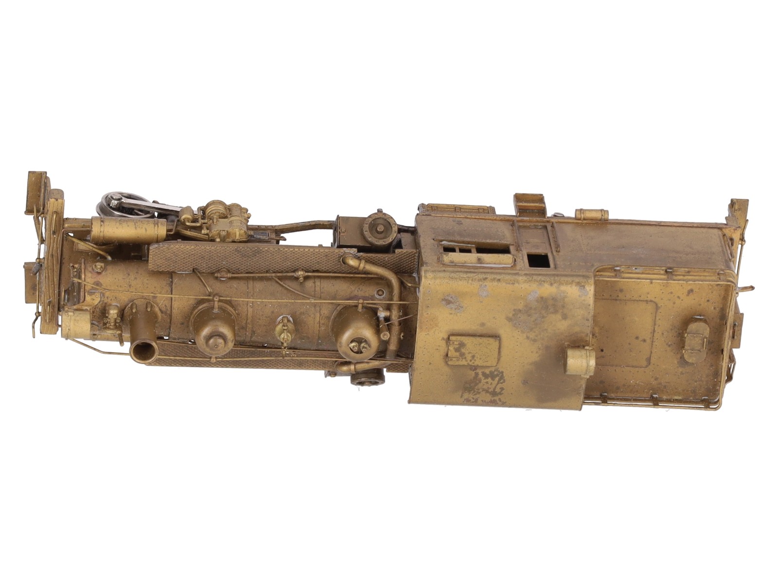 Pacific Fast Mail BRASS HO Unpainted Steam Logging Heisler 2-TRUCK Locomotive EX