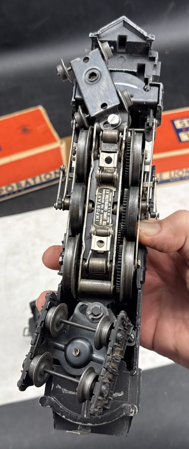 Lionel No. 2065 Steam Locomotive and 2046W Whistle Tender Boxed Postwar Runs