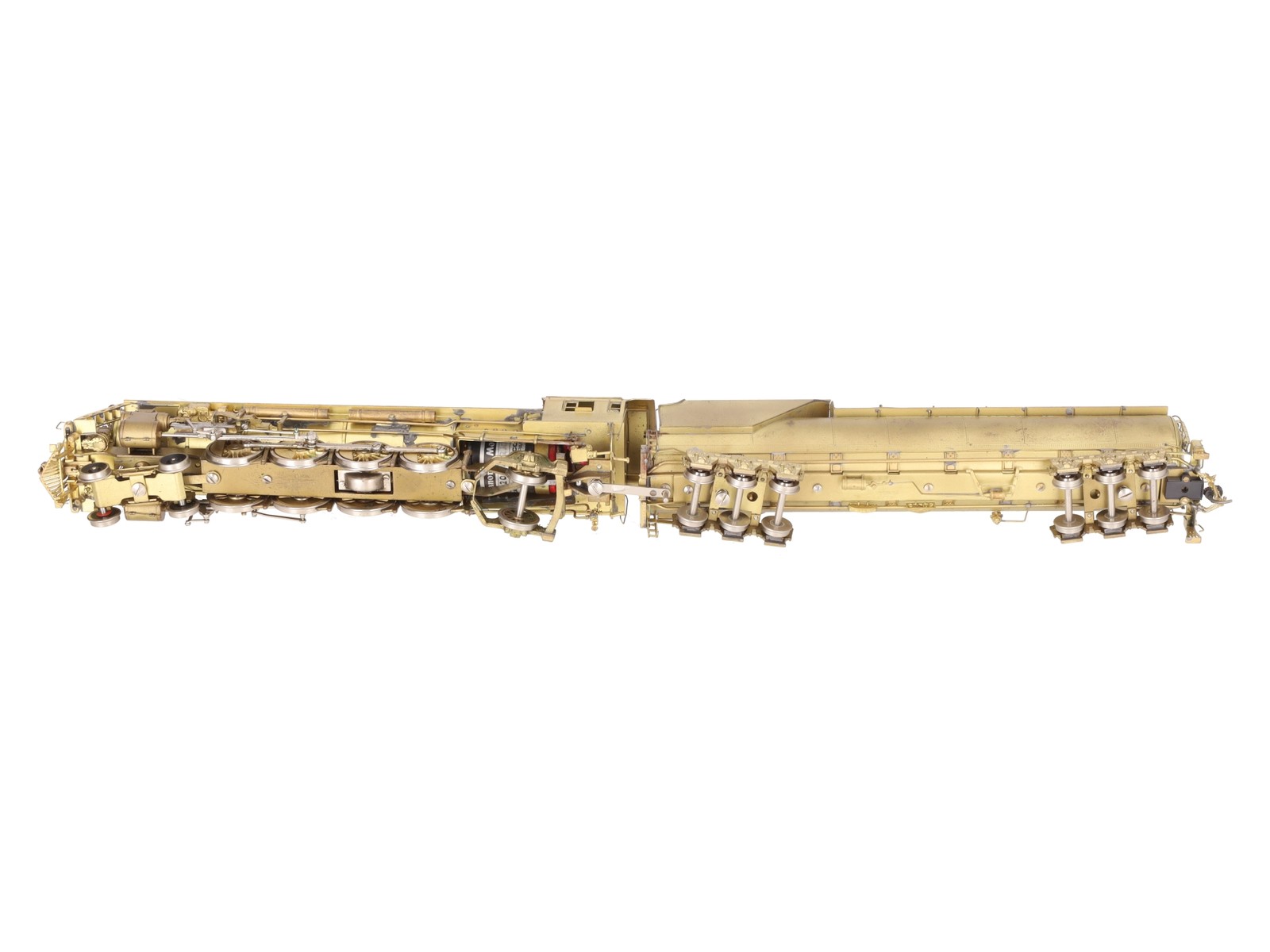 Westside Model Co. HO Brass Undecorated T-3t 4-8-2 Steam Locomotive & Tender EX