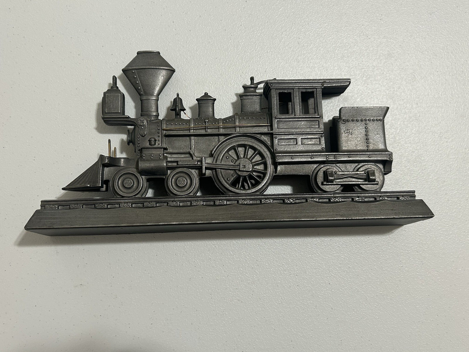 Vintage Railroad Train Locomotive Mailbox Topper Cast Metal Collector Item 16×8″