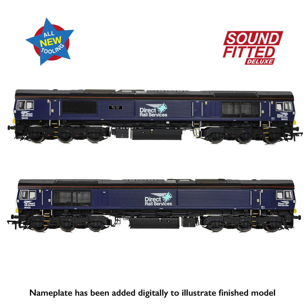 Bachmann 50-010SFX OO Gauge Class 66/4 66422 Max Joule DRS Compass DCC Sound Del