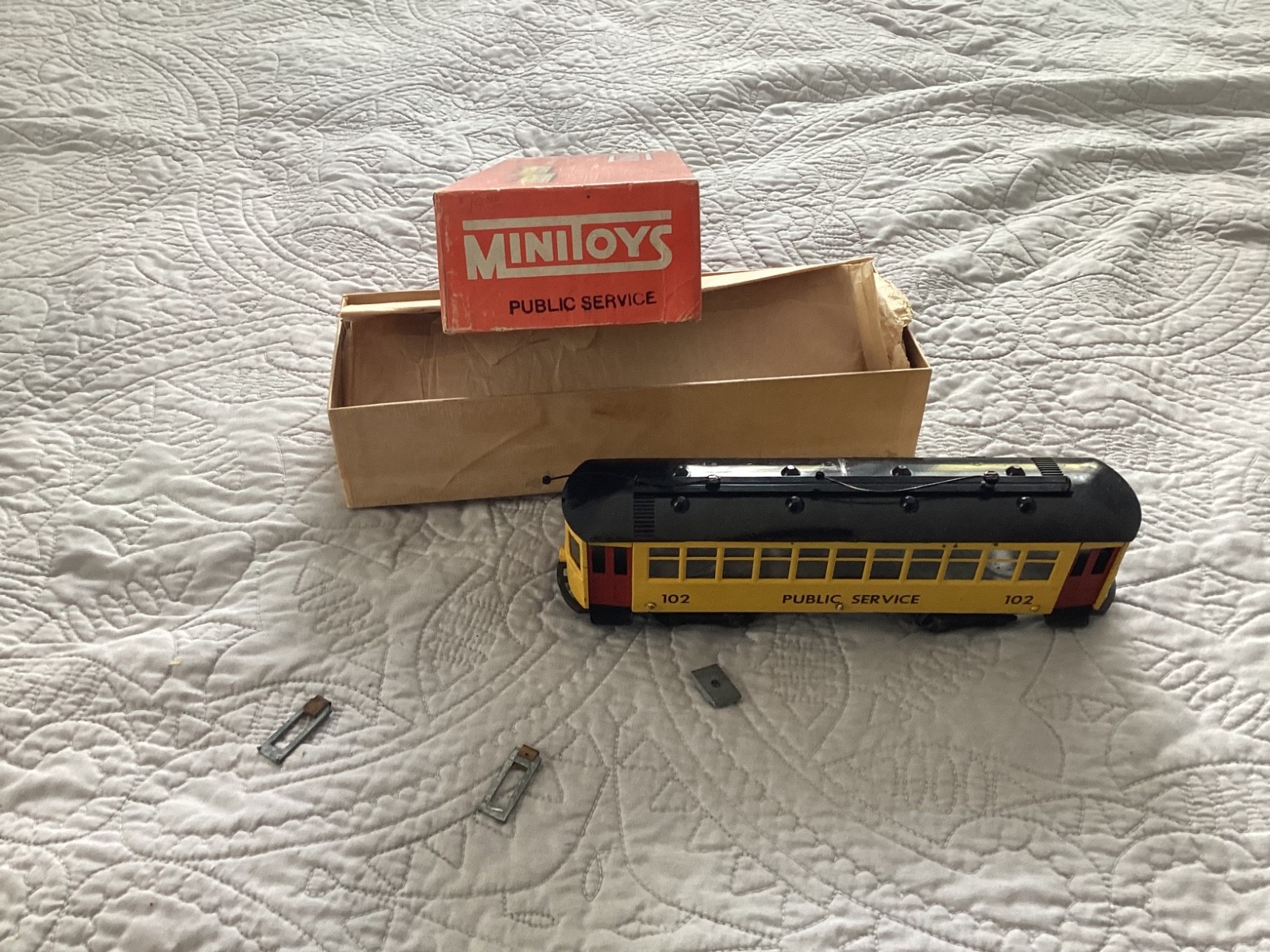 Nice Minitoy Public Service Trolley in Original Box from the 1950s