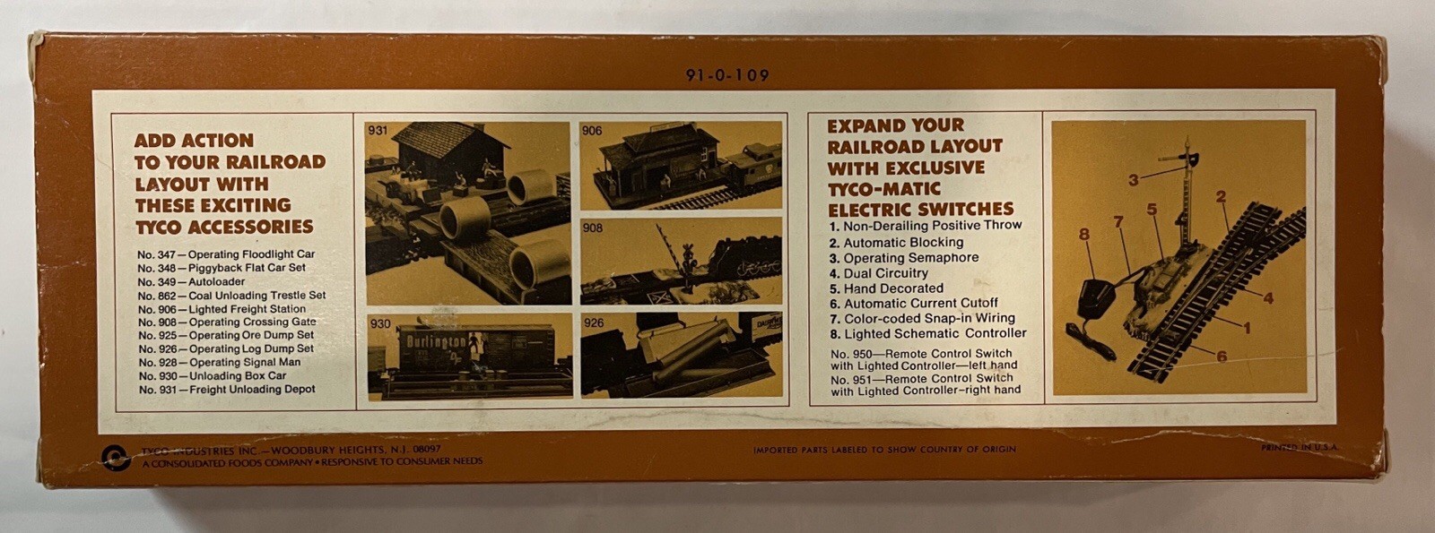 HO Scale TYCO F9 Powered Diesel Locomotive PENN CENTRAL #4751 in Original Box