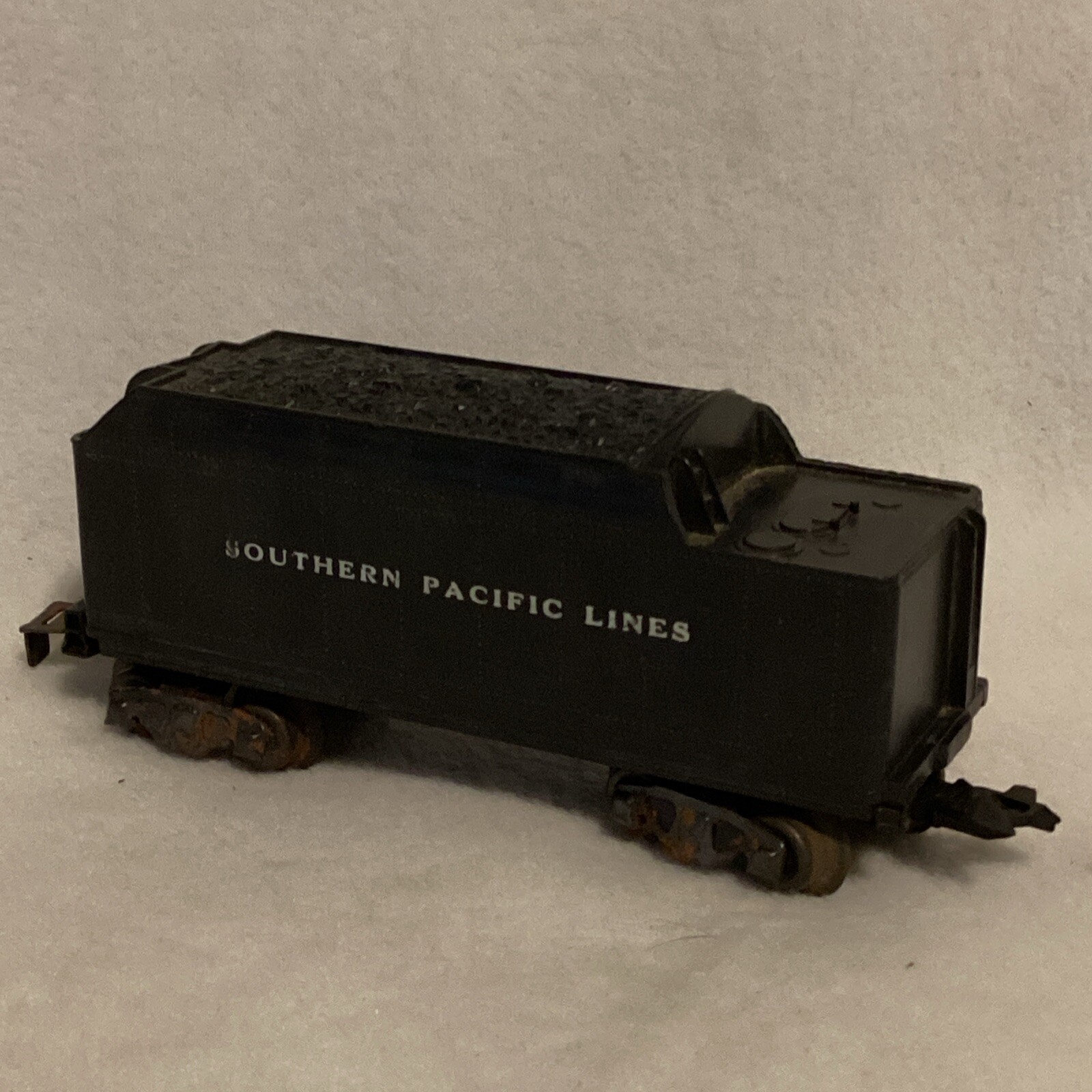 Vintage Marx Toys Southern Pacific 8-Wheel Plastic Tender Coal Car Pressed Steel