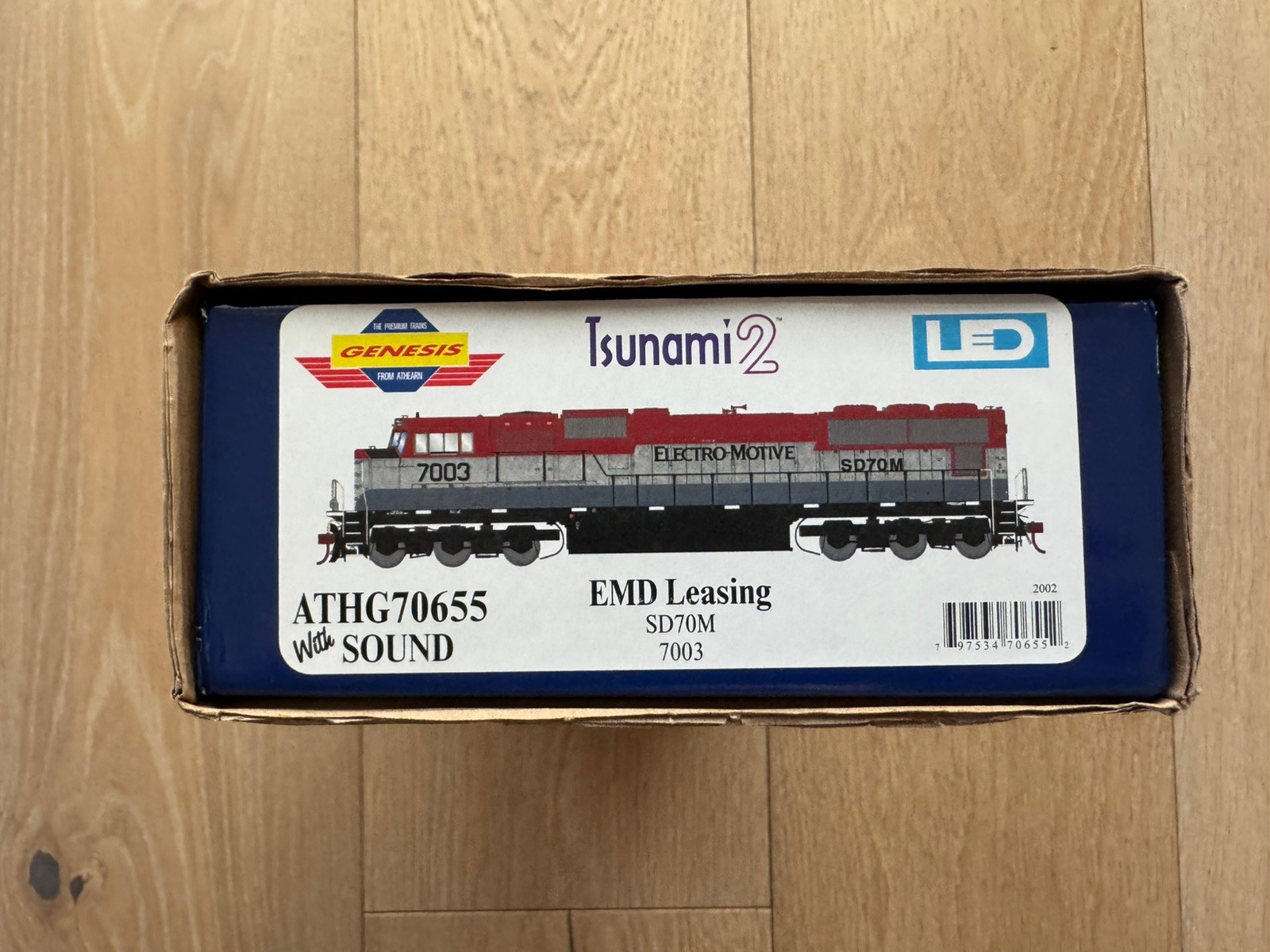 Athearn Genesis 70655 HO SD70M w/DCC & Tsunami2Snd EMD Leasing #7003