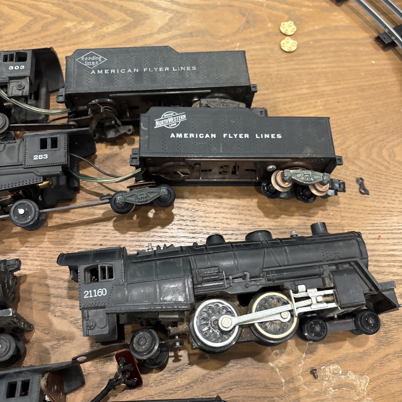 American Flyer S Gauge Locomotive lot 283 307 282 302 303 21160 Repair/Parts