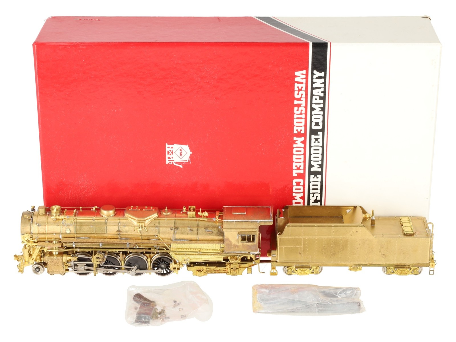 Westside Model Co. HO BRASS A.T.S.F 2-8-4 Berkshire Steam Loco & Tender EX/Box