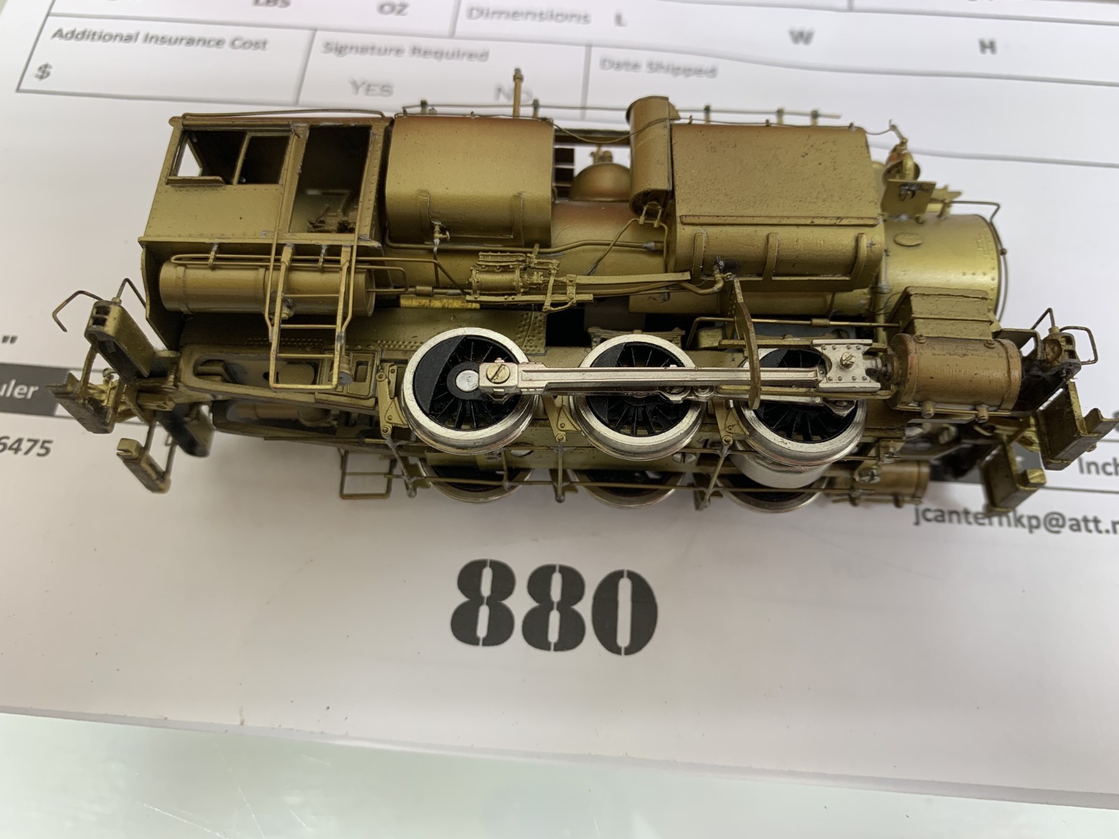 880 Westside Models Co. SP S-2 #217T Switcher Brass HO Scale 1:87 Nice Detail