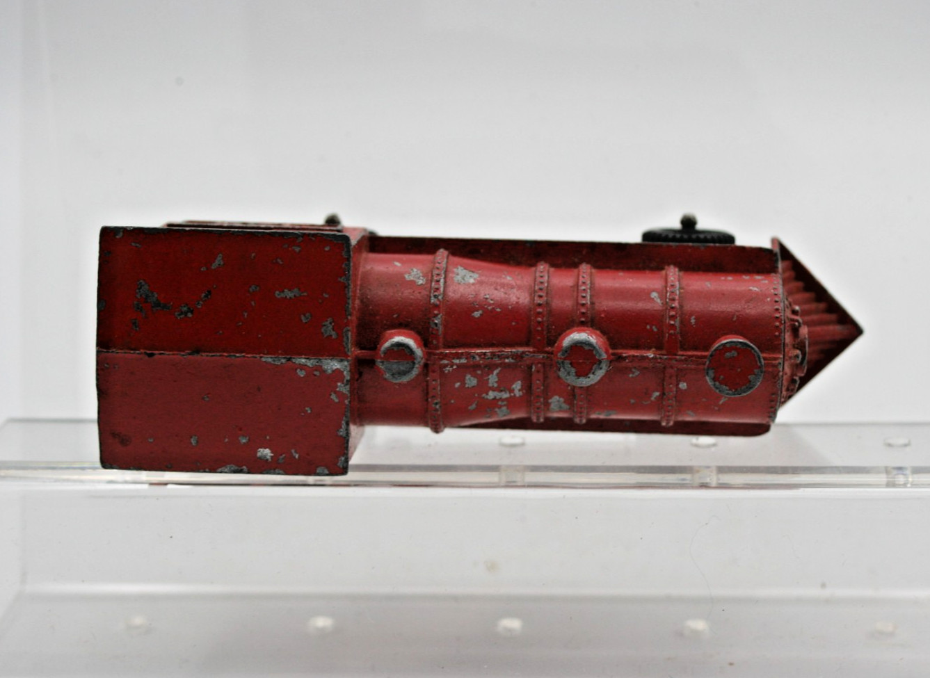 Die Cast Toy Train Steam engine Red 4 inches 325 plus BONUS