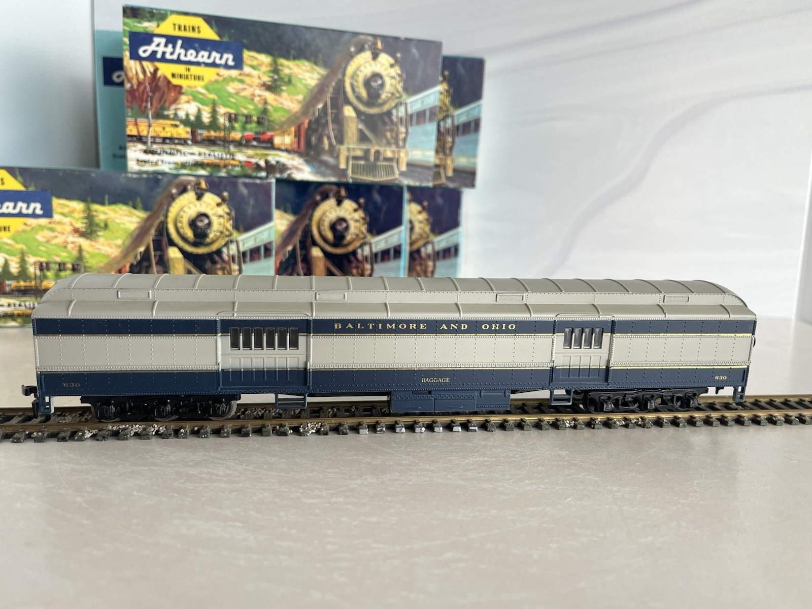Vintage HO Athearn B&O F7A F7B Passenger Set w/ Cars Blue Box COMPLETE CONSIST
