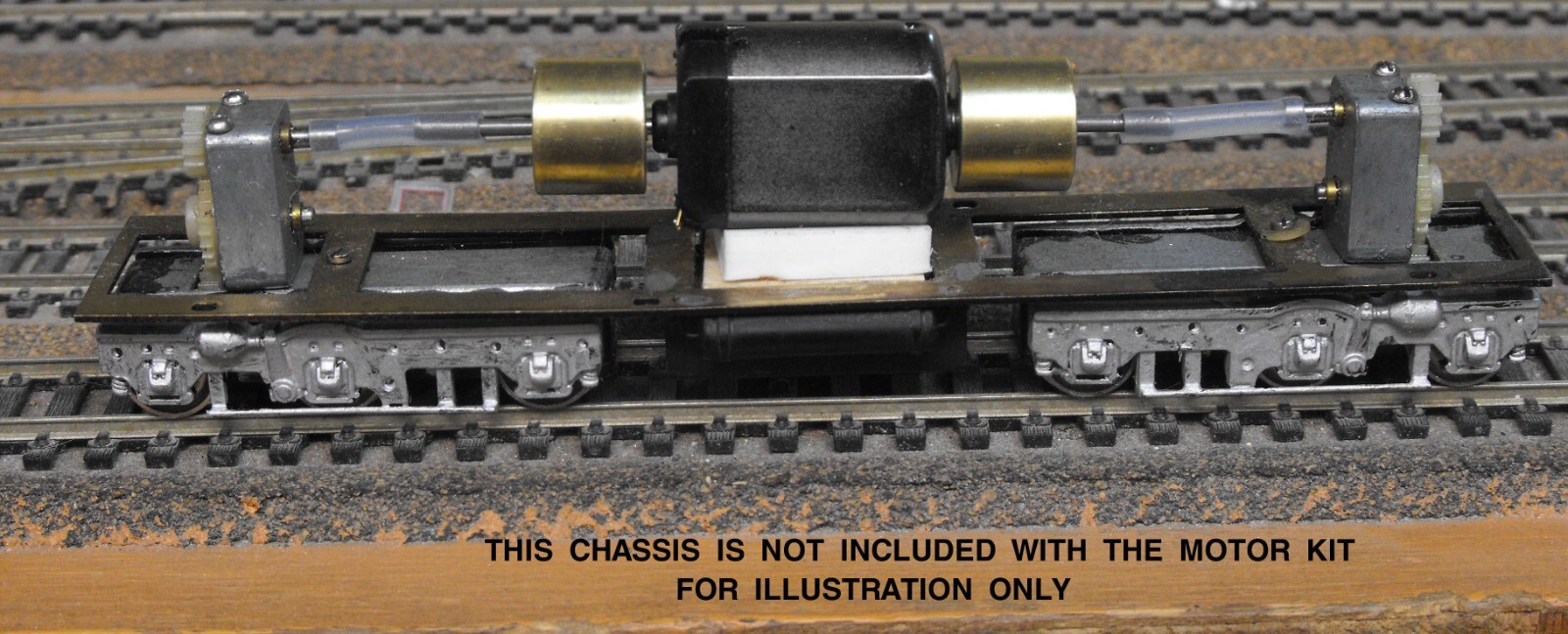 BRASS HO SCALE DIESEL or ELECTRIC DUAL SHAFT DUAL FLYWHEEL CAN MOTOR REPOWER KIT