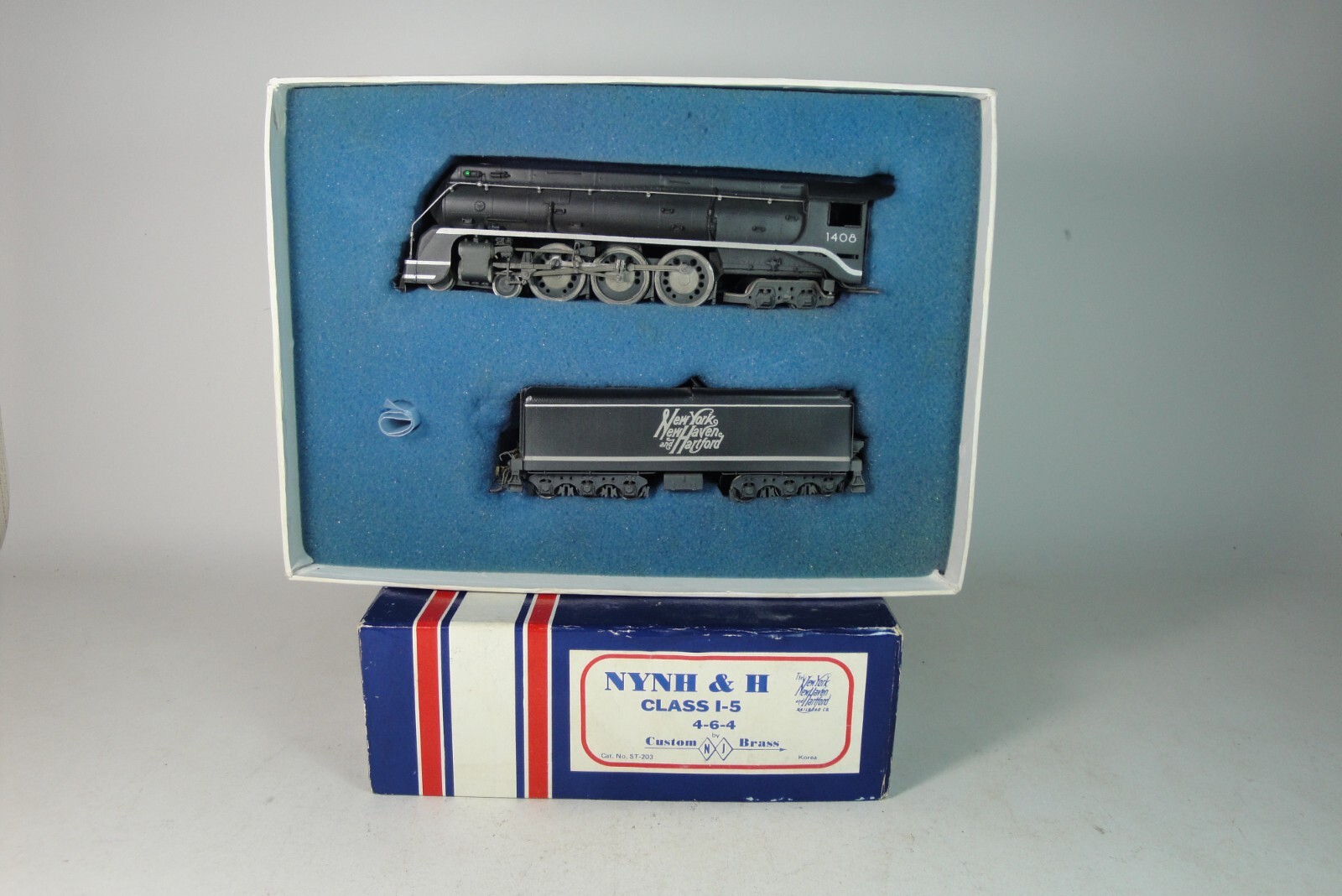 N.J. International Custom Brass HO #1408 Engine NYNH & H 4-6-4 Class I-5 ST-203