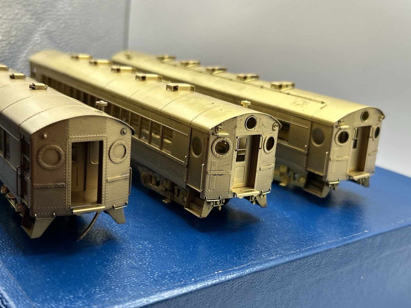 RARE HO NJCB Brass Long Island RR “Ping Pong” MU 3 Car Set – (EX READ)
