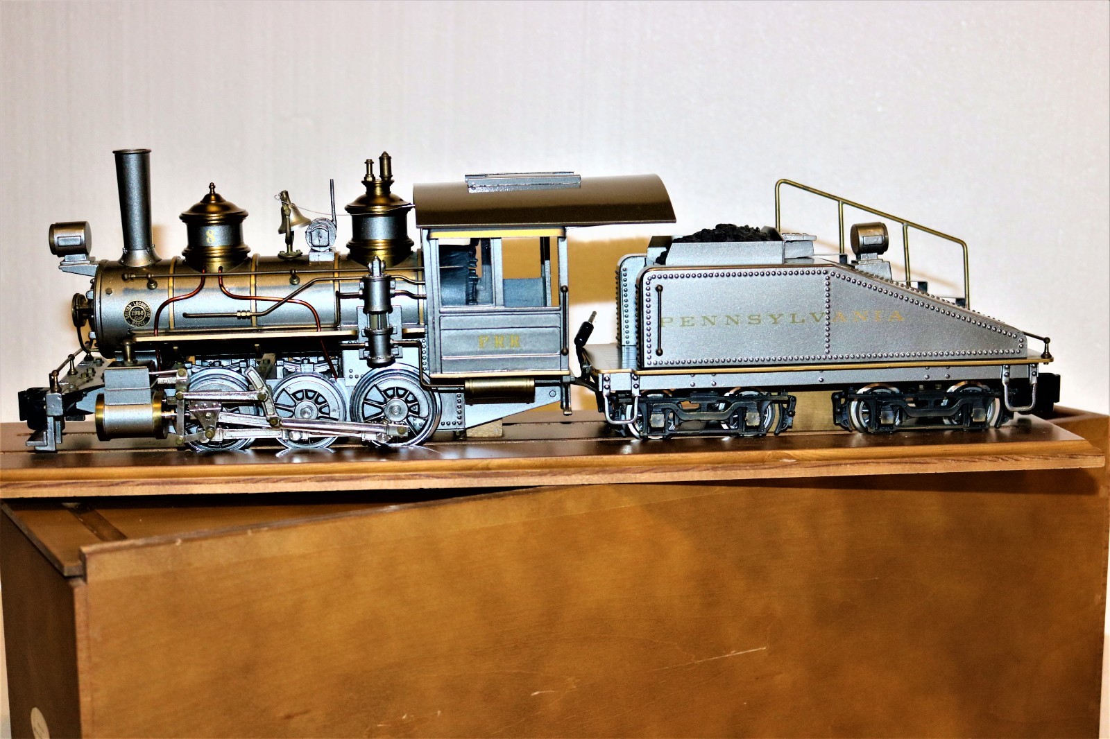 INCREDIBLE G scale Brass DELTON PENNSYLVANIA STAMPED STEEL GRAY 0-6-0 Ser #99