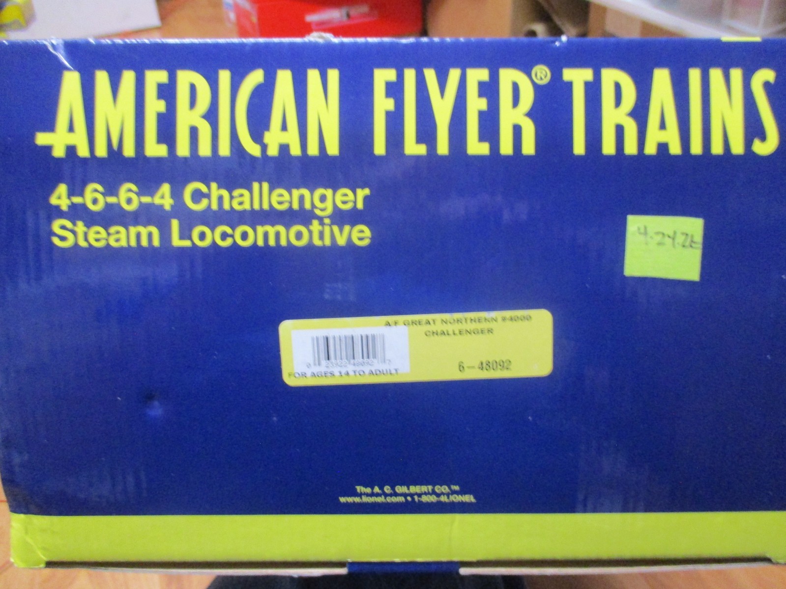Amer Flyer 6-48092 GN 4-6-6-4 Challenger (4/24/26)