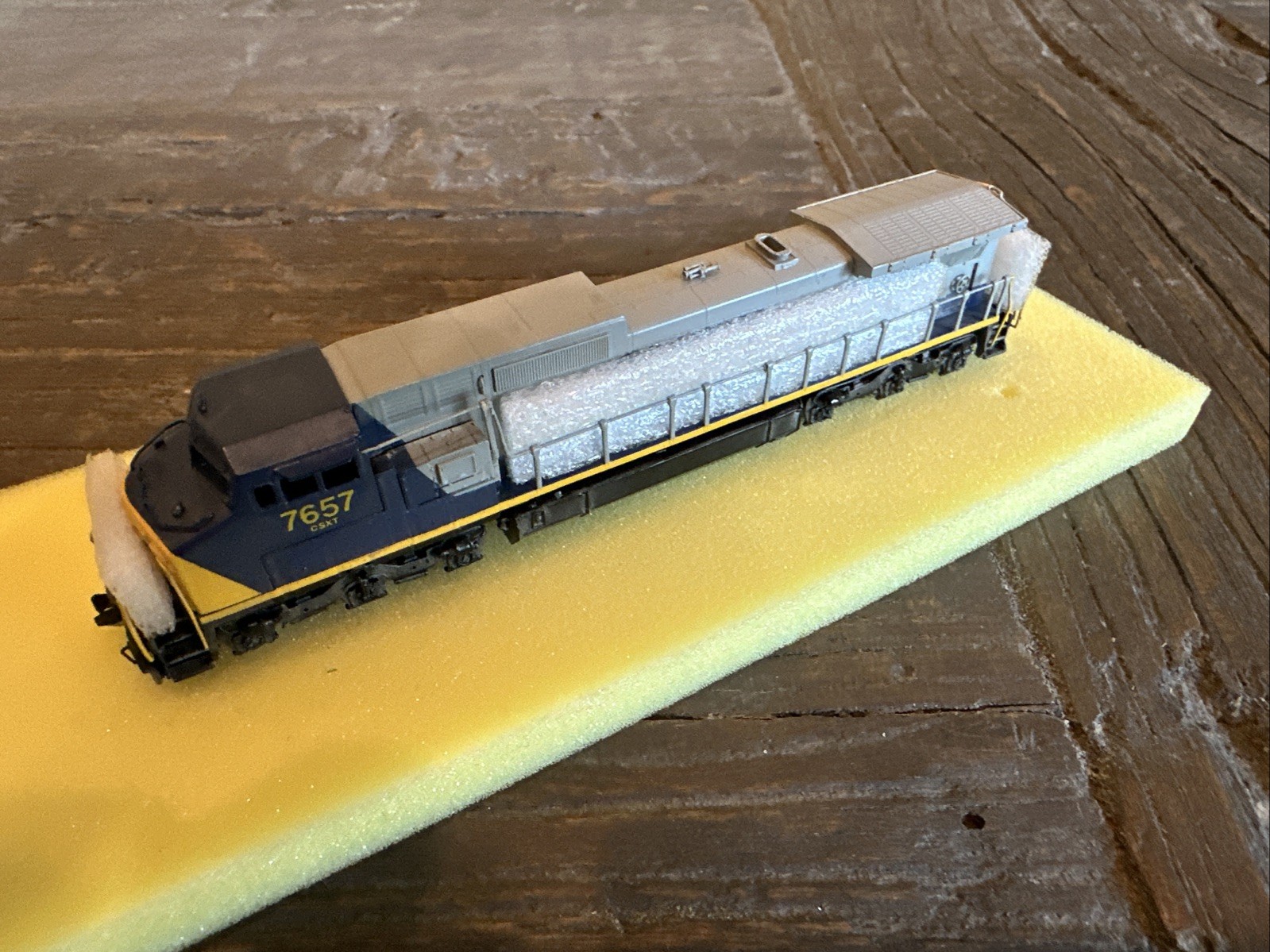 Hallmark Models N Scale Brass #588 GE Dash 8-40C CSX #7657 FP LNIB Runs Well!