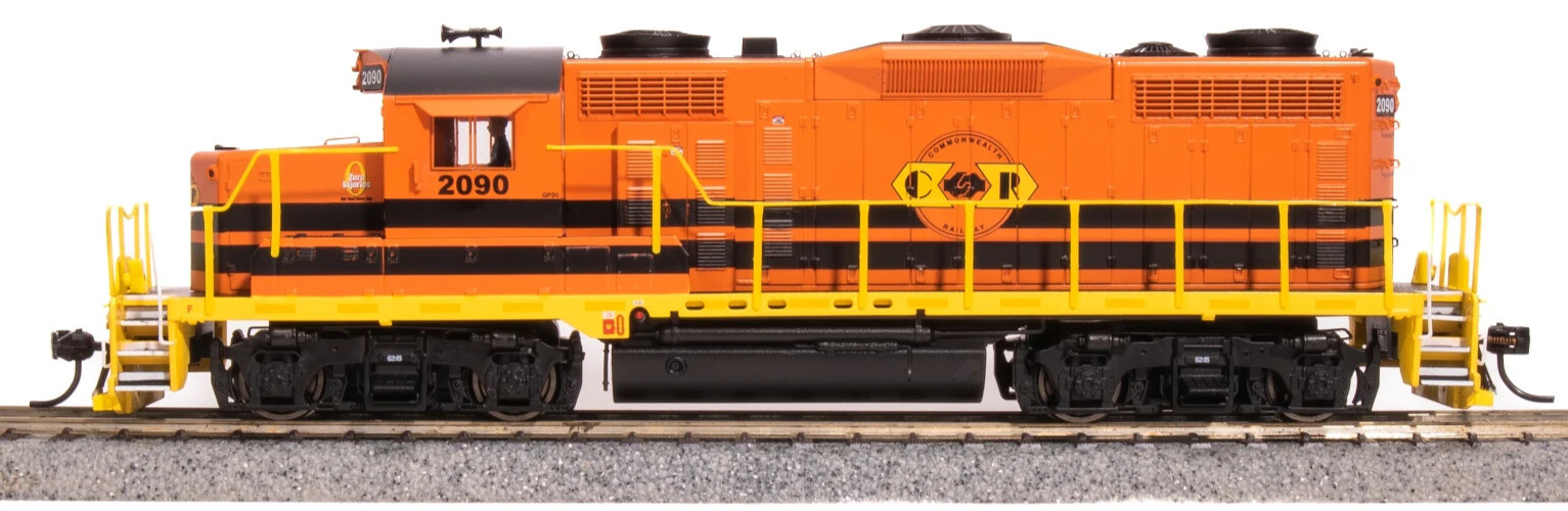BROADWAY LIMITED 7457 HO EMD GP20 CWRY 2091 Orange/Blk/Yel Paragon4 Sound/DC/DCC