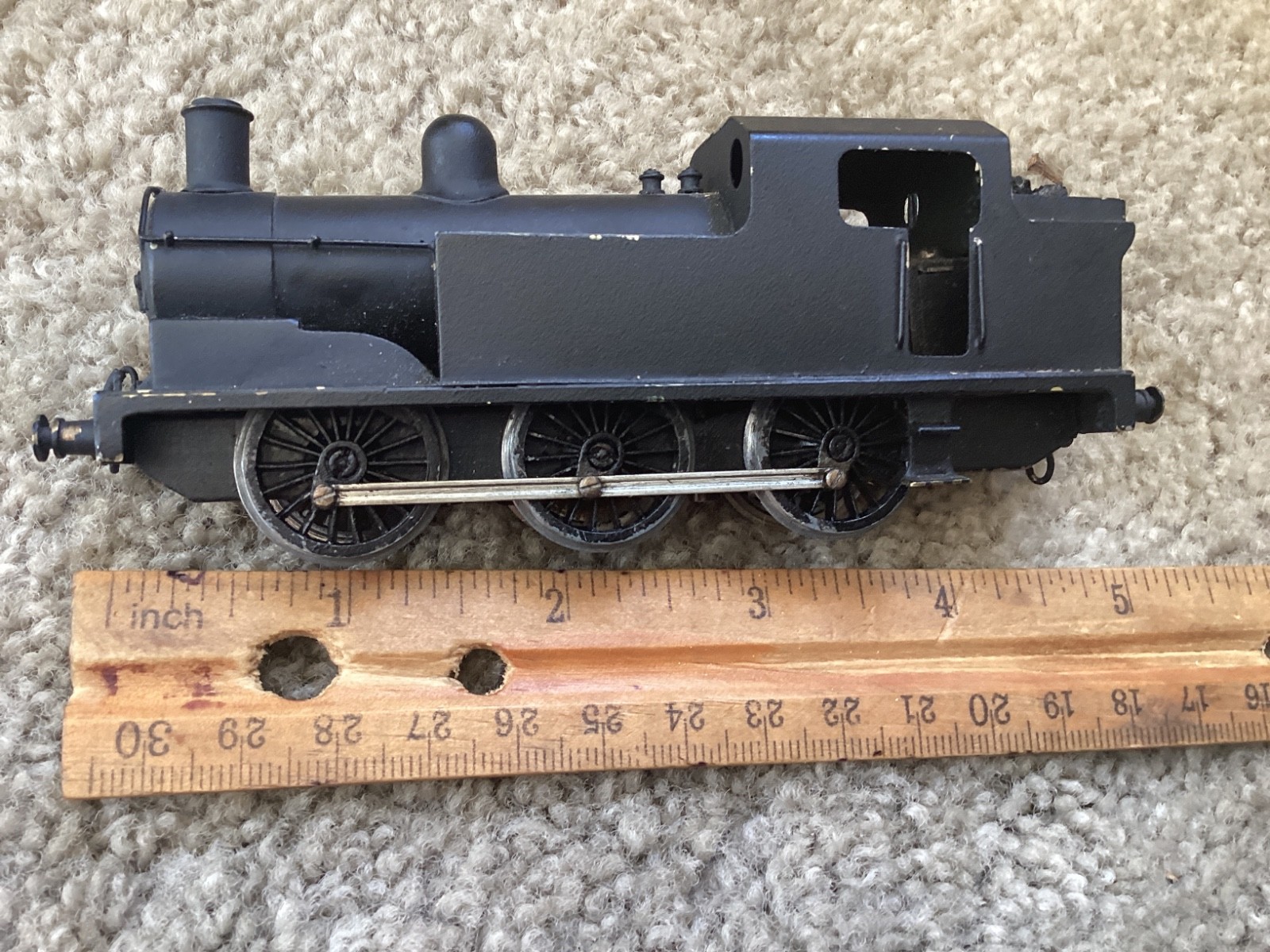 Vintage HO gauge, brass European style 0-6-0 , AS-IS, for rebuild