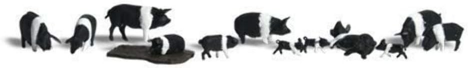 HO Hampshire Pigs Woodland Scenics