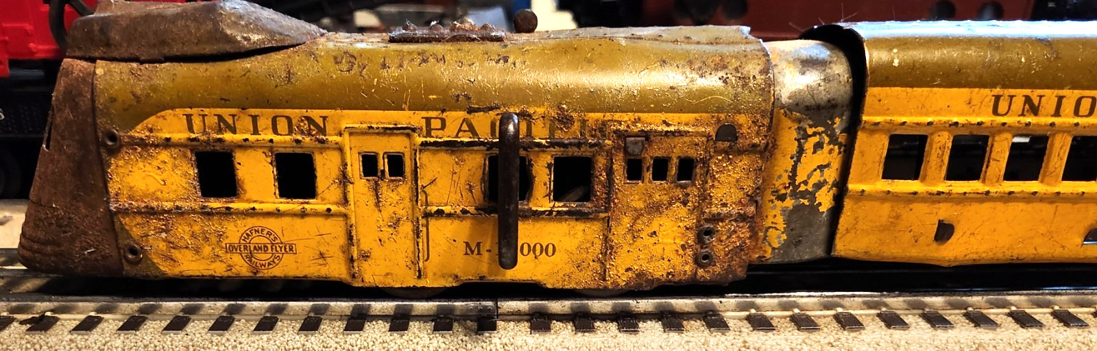 Hafner Overland Flyer Tin WINDUP Loco AND COACH Prewar Antique FOR RESTORATION.