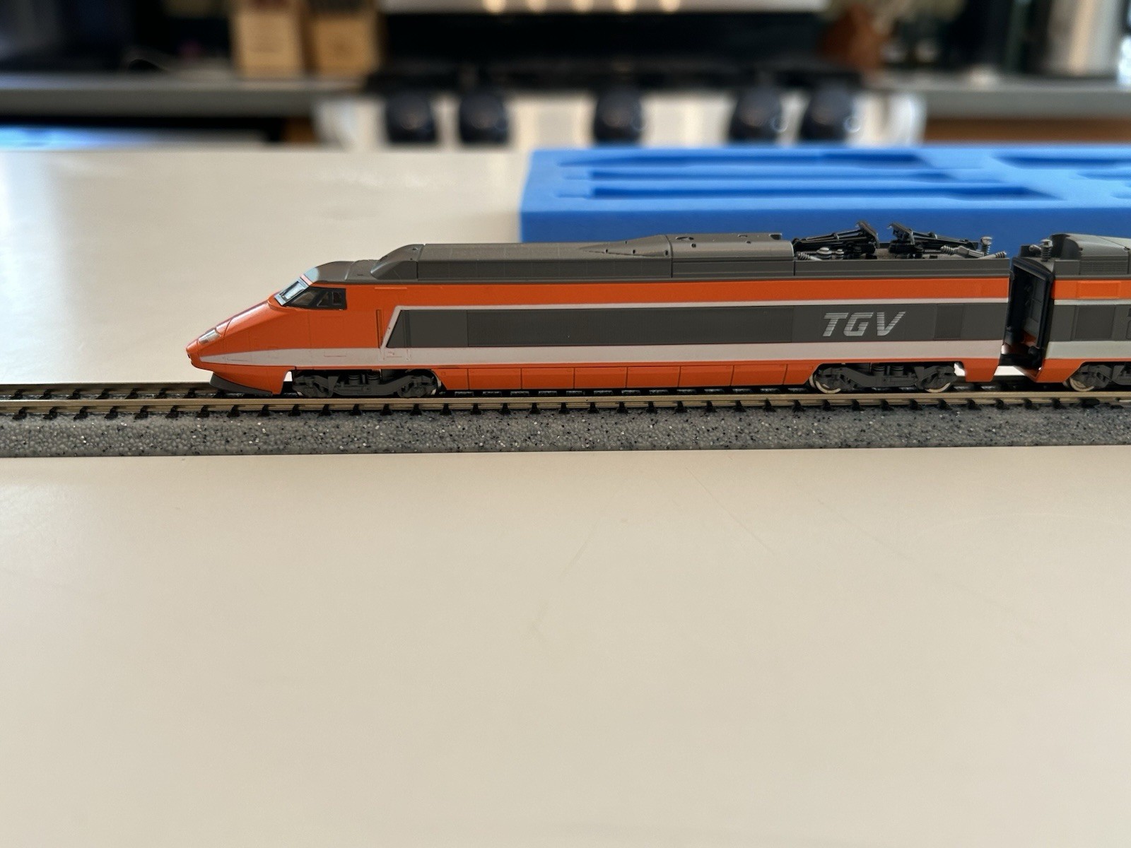 KATO French Railroad TGV S14701 N Scale Bullet Train Japan Used – Very Rare