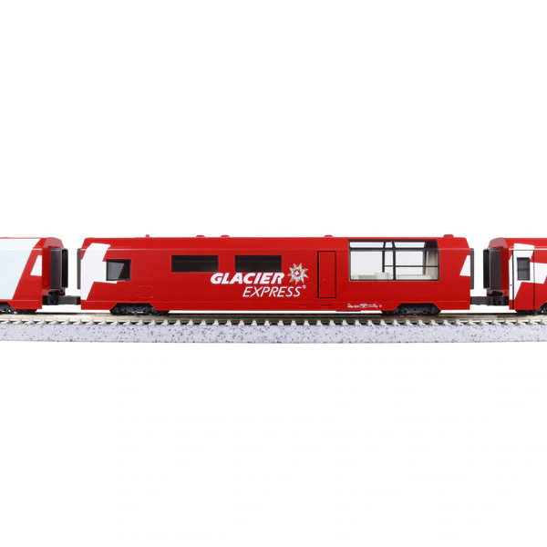 KATO 10-2027 N Scale Glacier Express 4-Car Add-On Set Swiss RhB Red 2025 NEW