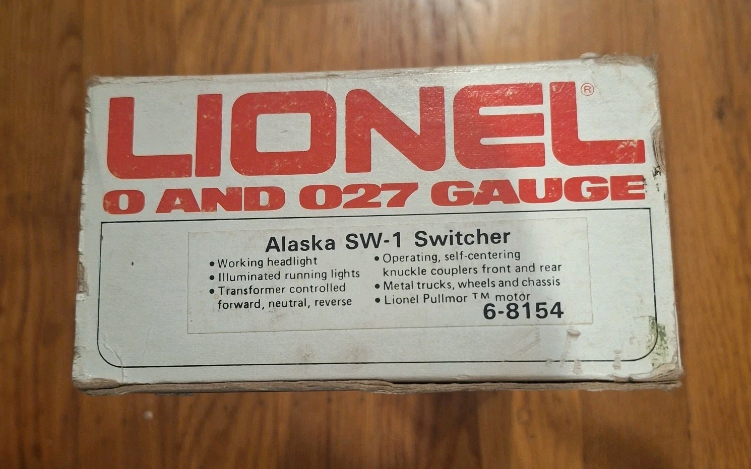 Lionel 6-8154 O Gauge Alaska SW-1 Diesel Switcher #8154 LN UNTESTED With Box