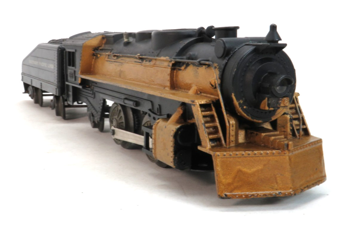 Marx No. 666 Custom Painted 2-4-2 Steam Locomotive & S.P. Tender, O Gauge