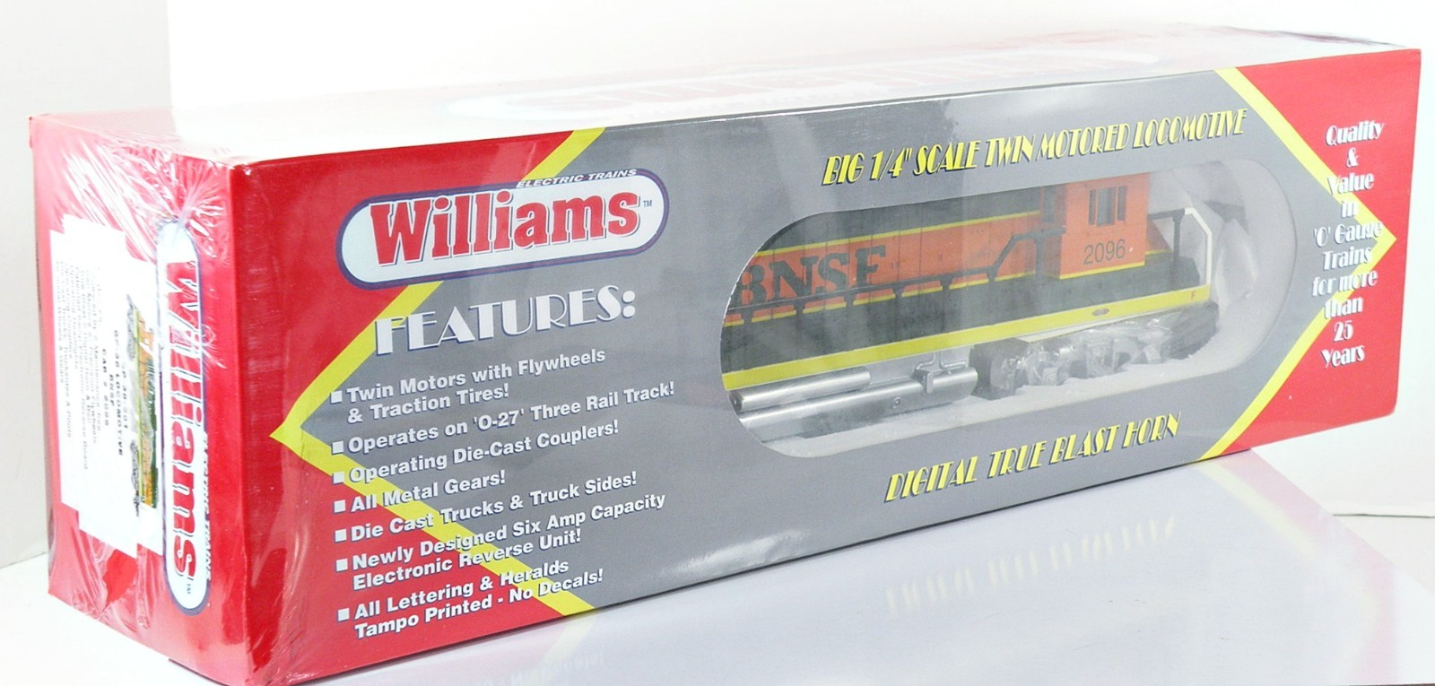 Williams GP-38-201 BNSF GP-38 Cab No.2096 w/True Blast II Horn (SEALED NIB)