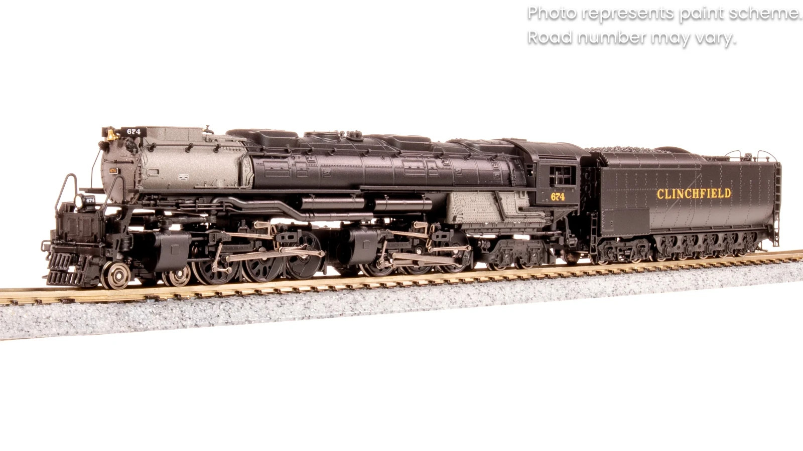 Broadway Limited N 8660 Clinchfield Challenger 4-6-6-4 Steam Locomotive Stealth