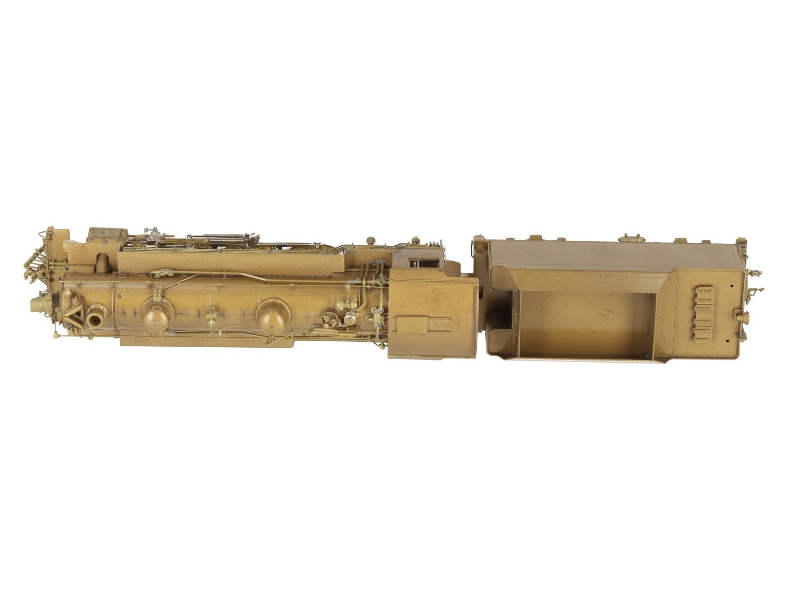 Overland OMI-1447 HO BRASS C&O F-15 4-6-2 Steam Locomotive & Tender -Unpainted