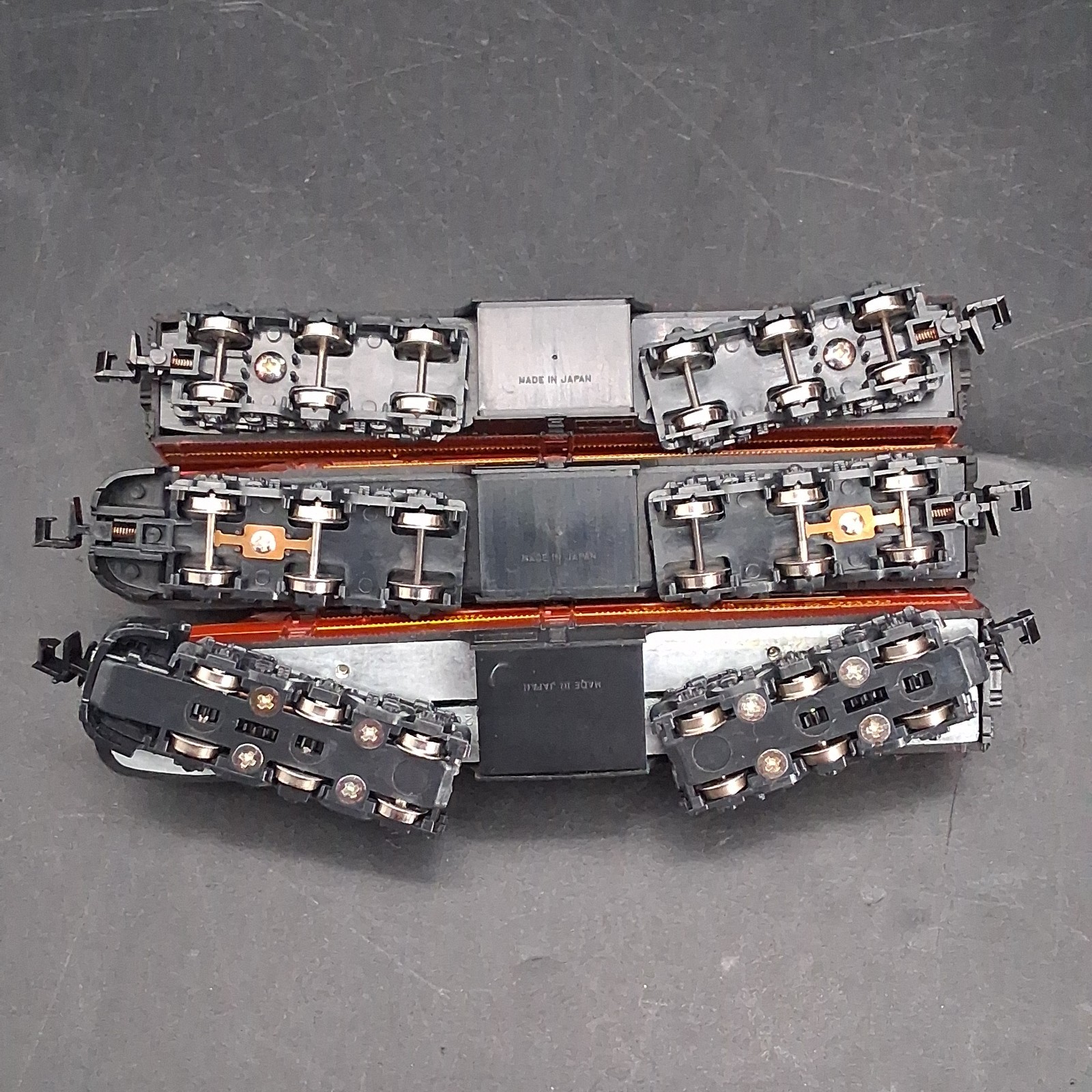 Con-Cor N Scale GM&O ALTON ROUTE & REBEL Set 3 PA Locos AAB & 6 Passenger Cars