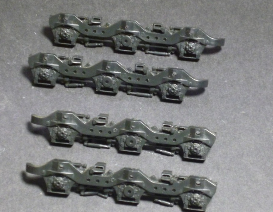 Ho Athearn Diesel locomotive SD40-2 6 wheel trucks side frames black