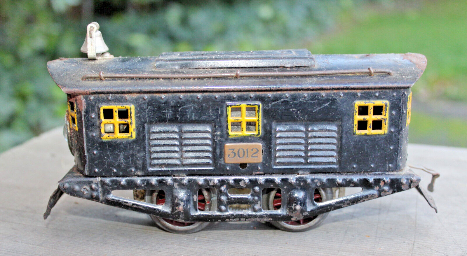 American Flyer Prewar O Gauge #3012 Electric Locomotive Engine Runs b2