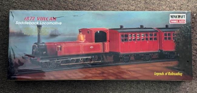 Railroad Steam Locomotive 1872 VULCAN Steam Locomotive Model Kit Minicraft