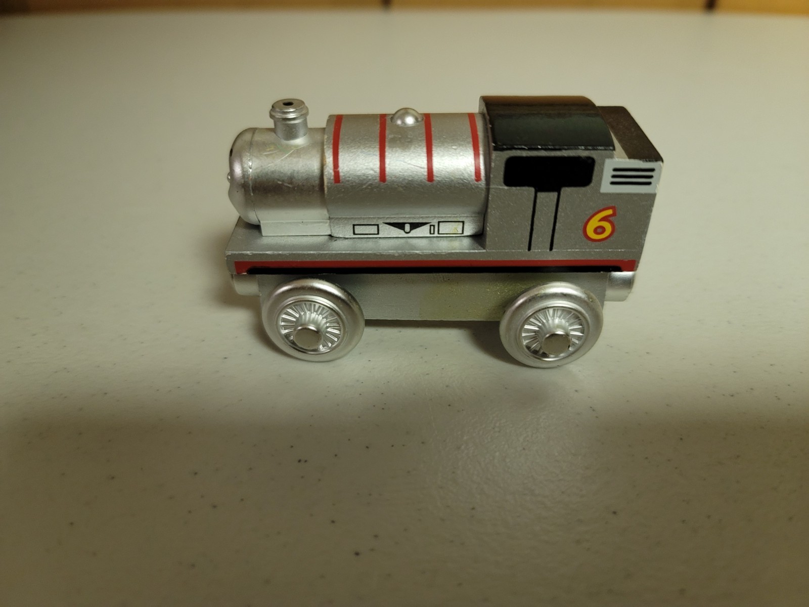 Thomas Wooden Railway Silver Percy Train Very good to Excellent Condition