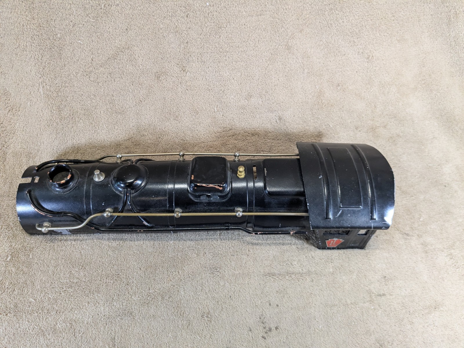 Lionel Prewar 1835E Locomotive Shell Body Only Black Gold Trim