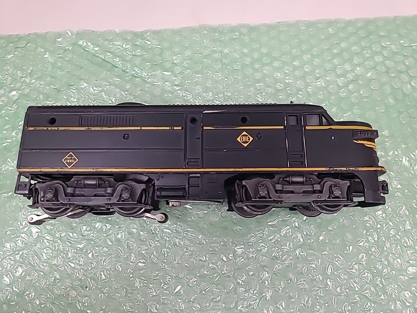 Postwar Lionel 2032 Erie Alco FA A-A Units Powered & Dummy Works Serviced Clean