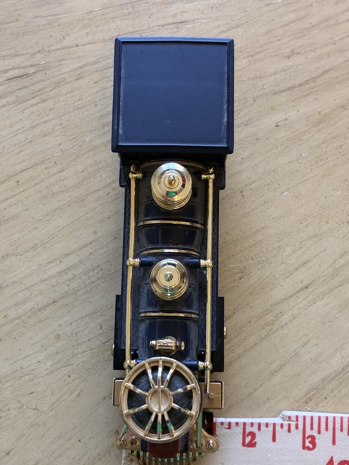 Vintage SS 7501 Superior Western Steam Locomotive Engine Toy Royal Blue, Gold