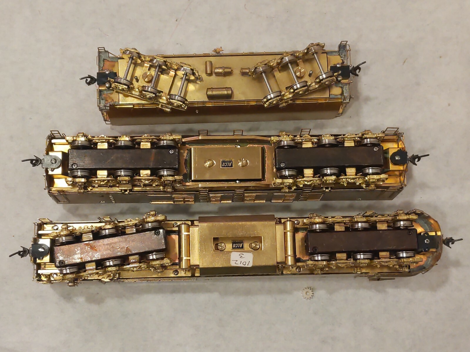 Alco Union Pacific Three Unit Gas Turbine Unpainted Brass D-150 HO