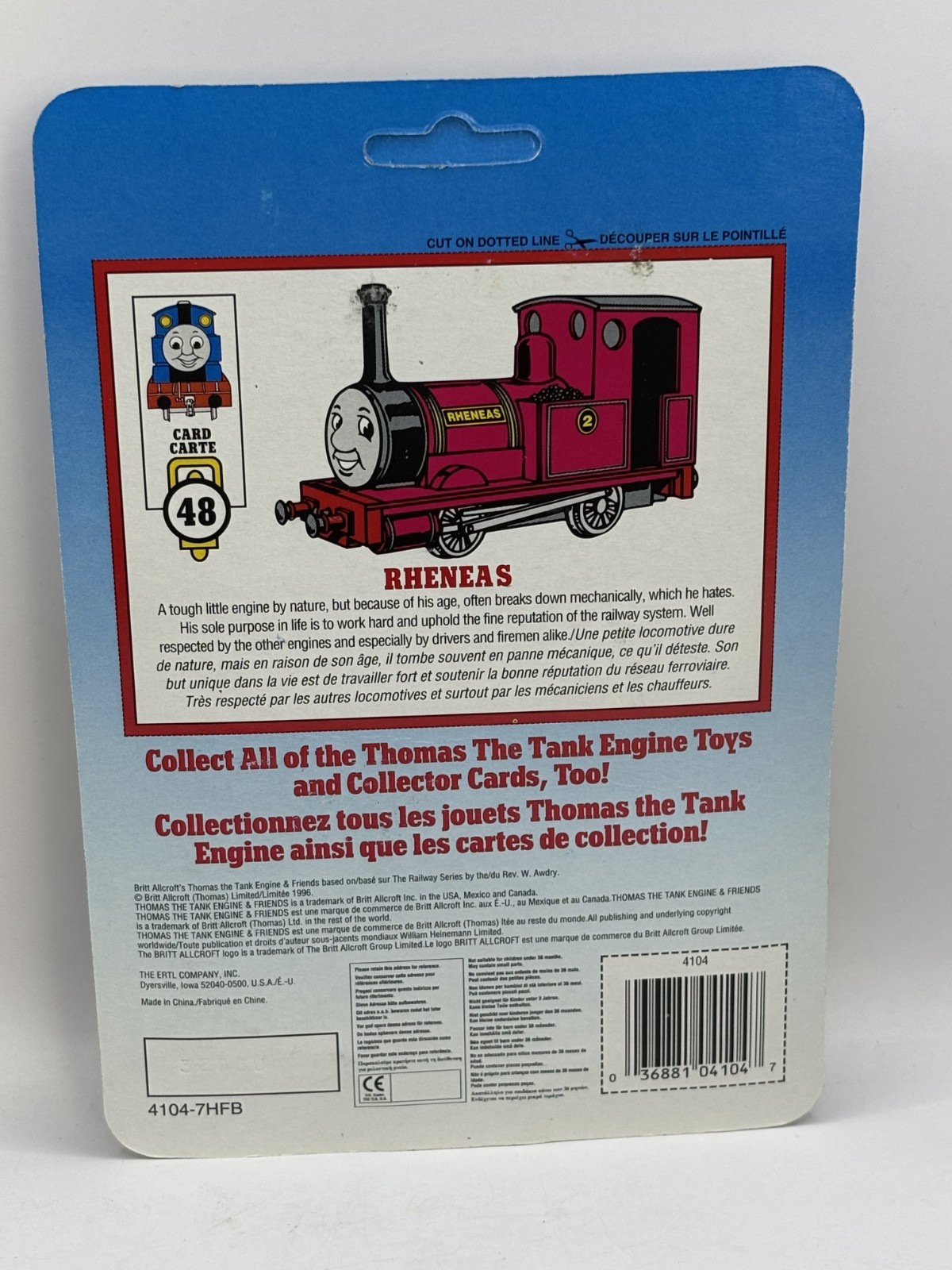 Vintage 1996 ERTL Thomas & Friends Diecast Train Rheneas 機関車トーマス レニーズ