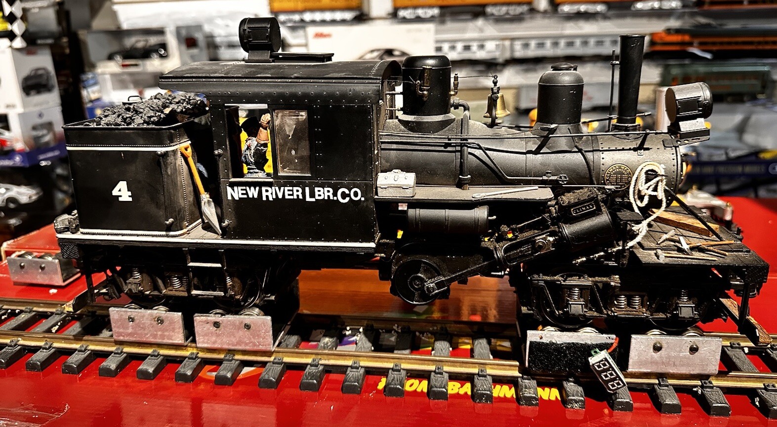 Climax Spectrum 25 Ton Narrow Gauge Class B New River Lumber 1:20.3 Scale