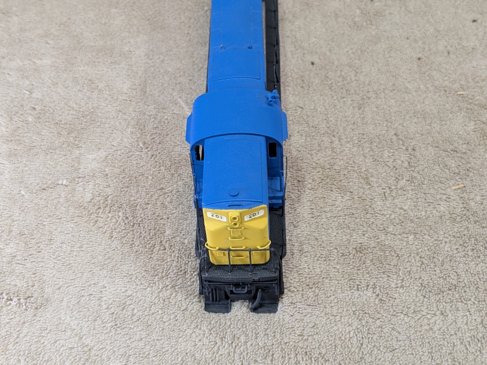 ALCO C-420 HH High Hood D&H #201 SHELL – BENT RAILING