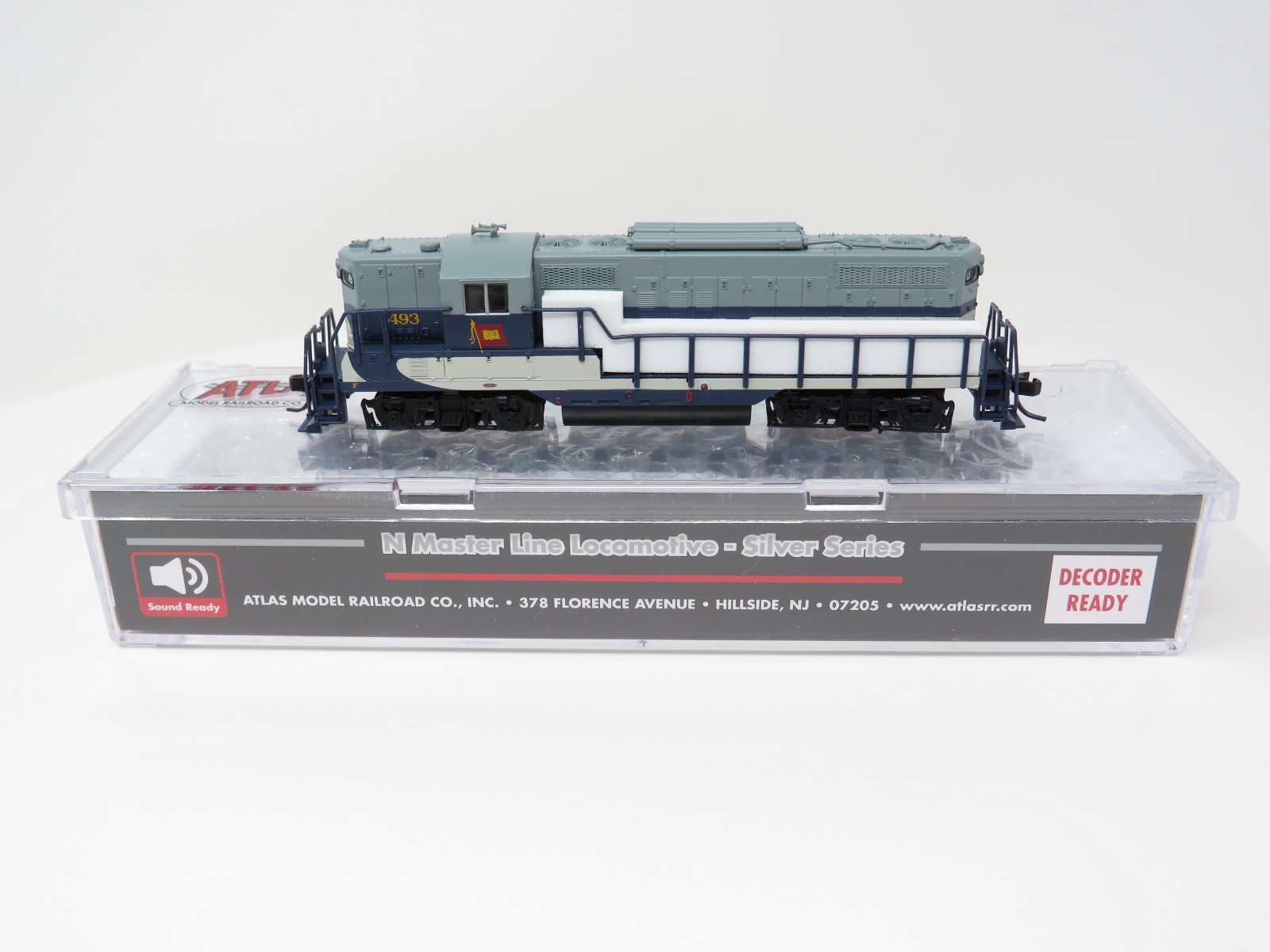 Atlas N 40005354 Wabash Railway #493 EMD GP-9TT Diesel Locomotive Torpedo Tube
